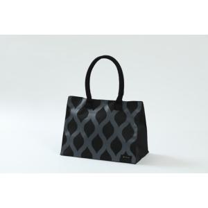 [hacobag] ハコバッグ トートバッグ Mサイズ（立涌 黒）Tachiwaku Black　立...