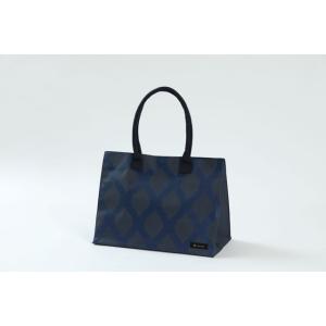 [hacobag] ハコバッグ トートバッグ Mサイズ（立涌 青 紺）Tachiwaku Blue ...