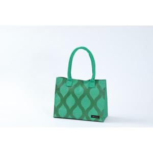 [hacobag] ハコバッグ トートバッグ Ｓサイズ（立涌 緑）Tachiwaku Green　立...