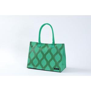 [hacobag] ハコバッグ トートバッグ Mサイズ（立涌 緑）Tachiwaku Green　立...