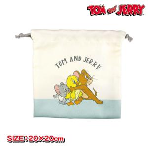 トムとジェリー フラット巾着【不良対応不可】の詳細画像1