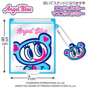 【値下】エンジェルブルー マスコット付ミラー【不良対応不可】