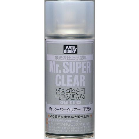 Mr.スーパークリアー（溶剤系スプレー） 半光沢  GSI クレオス ミスターホビー