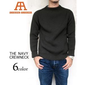 アンデルセンアンデルセン ニット ANDERSEN-ANDERSEN ネイビー　クルーネック THE NAVY CREWNECK *メンズ レディース 〔FL〕