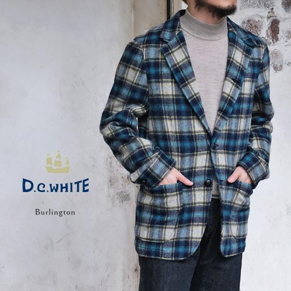 D.C.WHITE ディーシーホワイト Burlington バーリントン ウールジャケット トラッ...