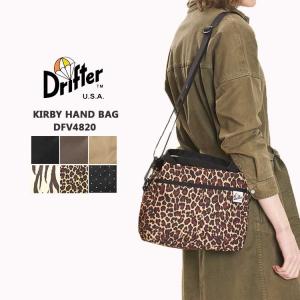 ドリフター Drifter カービーハンドバッグ DFV4820 ショルダー 鞄 無地 ドット レオパード レディース メンズ Drifter（ドリフター） カービーハンドバッグ DFV4820 ショルダー 鞄