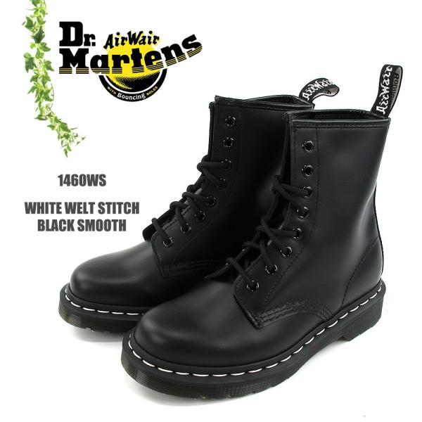 Dr.Martens ドクターマーチン　WHITE WELT STITCH BLACK SMOOTH...