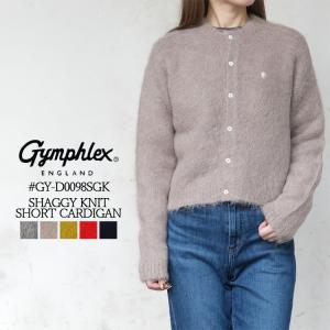 Gymphlex シャギーニット ショートカーディガン ジムフレックス　グレー Bshop｜Gymphlex | シャギーニット ショートカーディガン WOMEN
