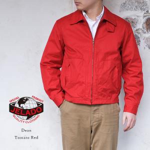 JELADO ジェラード DEAN ディーン Tomato Red トマトレッド SG01411 スウイングトップ ブルゾン ベンタイル コットン 日本製 メンズ 〔FL〕｜tigers-brothers