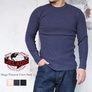 JELADO ジェラード AB94237 Mega Thermal Crew Neck メガサーマル クルーネック サーマルTシャツ ロンT コットン メンズ 〔FL〕｜tigers-brothers