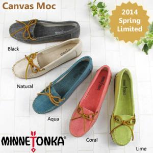 【あす楽】【送料無料】&lt;br&gt;MINNETONKA ミネトンカ キャンバスモック モカシン CANV...