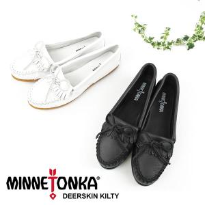 MINNETONKA ミネトンカ モカシン 白 DEERSK...