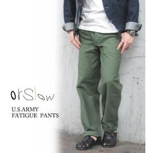 オアスロウ orslow メンズ ファティーグパンツ US ARMY FATIGUE PANTS ベイカーパンツ 日本製〔FL〕｜FLISCO byタイガース・ブラザース