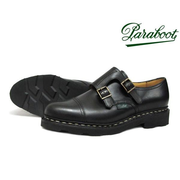パラブーツ レディース ヴォーグ ダブルモンクストラップシューズ *ブラック Paraboot Vo...