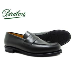 パラブーツ アドニス メンズ ローファー ビジネス シューズ *ブラック Paraboot Adonis 135112 ペニーローファー NOIR ノアール BLACK〔FL〕｜tigers-brothers