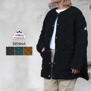 PYRENEX ブラック ダウンジャケット ノーカラー　コクーン　４０サイズ PYRENEX ブラック ダウンジャケット ノーカラー コクーン 40サイズ