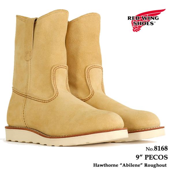 REDWING レッドウィング メンズ ブーツ 9インチ ペコス  ホーソーン「アビリーン」ラフアウ...