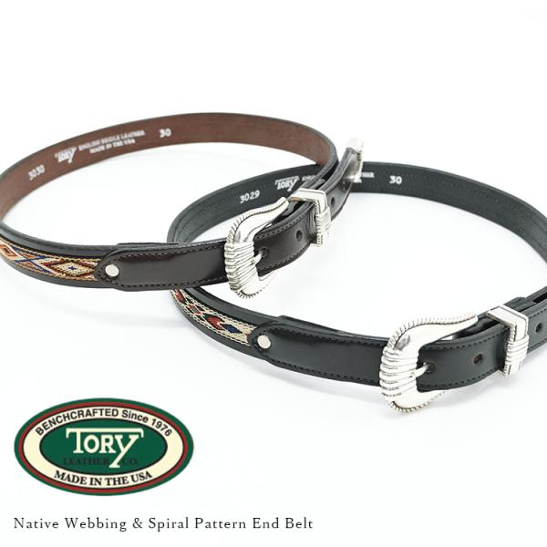 TORY LEATHER トリーレザー Native Webbing &amp; Spiral Patter...