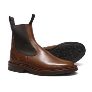 美品　英国製 Tricker's サイドゴアブーツ　M7327 茶 7 1/2 Tricker's トリッカーズ サイドゴアブーツ ウィングチップ