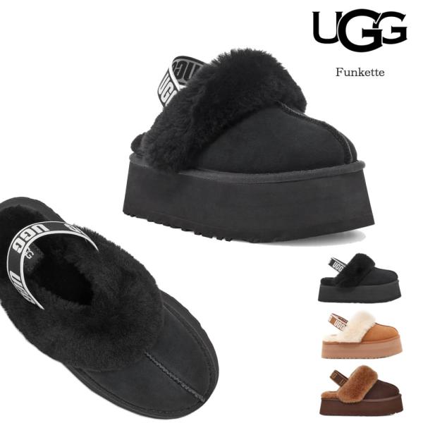 UGG ファンケット 厚底 スリッポン BLACK CHE BCDR 1113474 レディース ア...