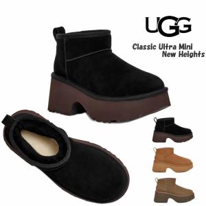 UGG（アグ） スエード 厚底 ムートンブーツ Classic Ultra Mini New