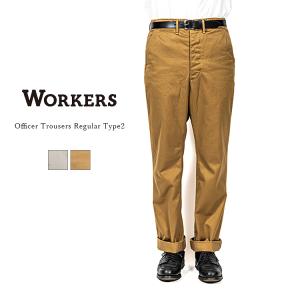 WORKERS チノパン ワークパンツ W34 ワーカーズ WORKERS トラウザーズ チノパン オフィサーパンツ ネイビー