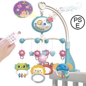 ベビーベッドメリーオルゴール赤ちゃん360度回転...の商品画像