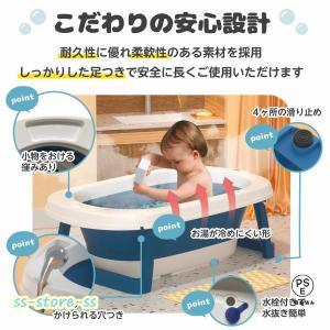 ベビーバス 折りたたみ 沐浴 赤ちゃん お風呂...の詳細画像2