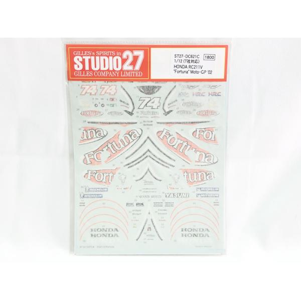 STUDIO27　1/12（T社対応）　ホンダ RC211V Fortuna Moto-GP’02　...