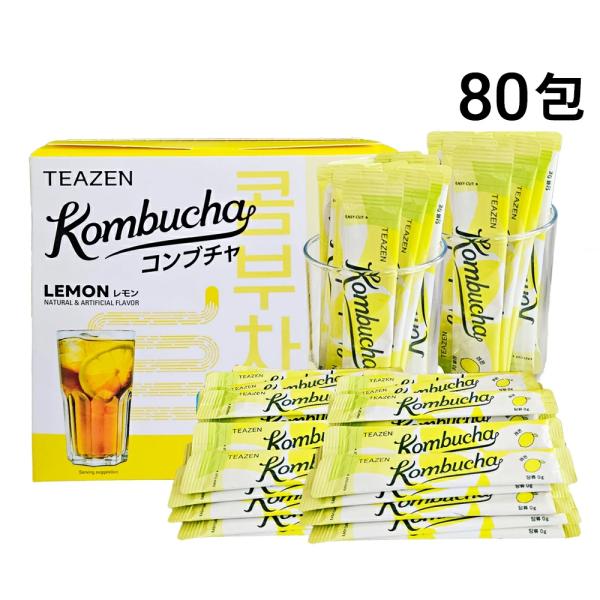TEAZEN コンブチャ レモン 80包 まとめ買い