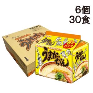 ハウス食品 うまかっちゃん 九州の味 袋ラーメン ( 豚骨 ) 5食パック × 6個入 1ケース 袋麺 インスタント 即席