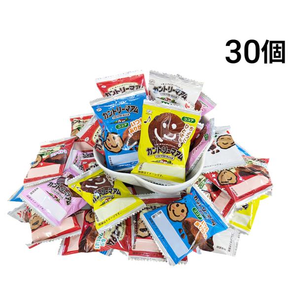 不二家 カントリーマアム ココア 30個 セット (1枚標準 10g)