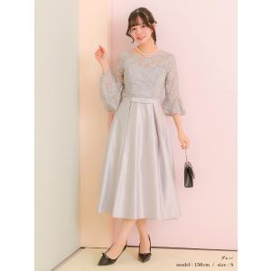 パーティードレス 結婚式 ドレス 50代 親族...の詳細画像4