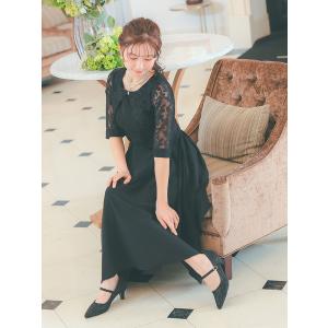 パーティードレス 結婚式 ドレス 50代 親族...の詳細画像4