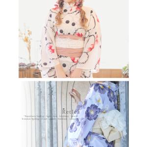 ゆかた 激安 レース 兵児帯 白 黒 帯 刺繍...の詳細画像5