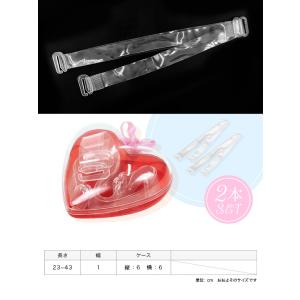 キャバ ハートケース付き 透明ストラップ キャ...の詳細画像2