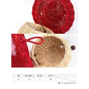 浴衣 レディース かごバッグ きのこ型 ミニ ...の詳細画像3