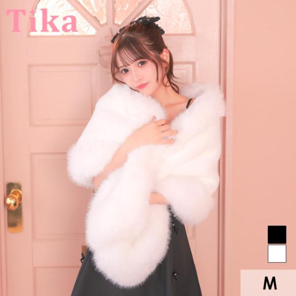 キャバボレロ ボレロ 羽織 もこもこ 白 黒 ふわふわ フェイクファー 大判ボレロ シンプル フェイ...