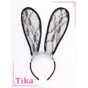 コスプレ 小物 カチューシャ レース メイド うさ耳 グッズ