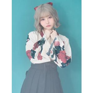 コスプレ衣装 袴衣装 花柄 膝丈 和服 着物 ...の詳細画像2