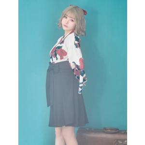 コスプレ衣装 袴衣装 花柄 膝丈 和服 着物 ...の詳細画像5