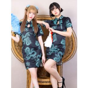 ハロウィン コスプレ チャイナ 衣装 xl 大...の詳細画像3