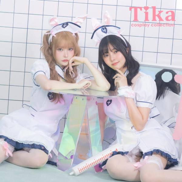 ナース服 コスプレ バニー うさぎ 安い ワンピース 大きいサイズ 衣装 ハロウィン 仮装 コスチュ...