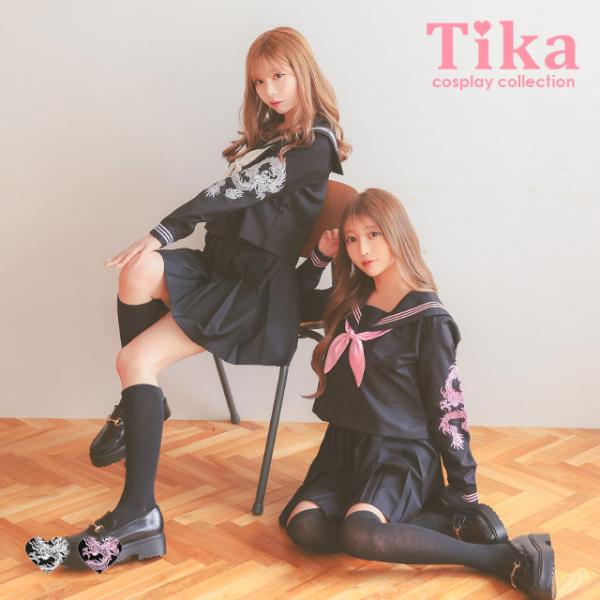 ハロウィン コスプレ 衣装 レディース 仮装 可愛い セーラー服 刺繍 長袖 衣装 キャバ嬢 セクシ...