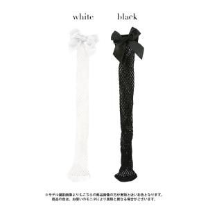ニーハイ ソックス リボン 靴下 網 ネット ...の詳細画像3