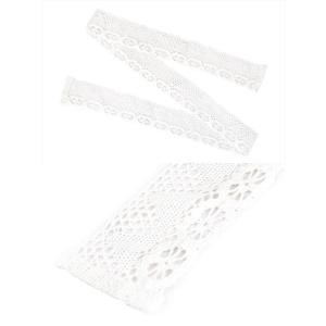 ゆかた 激安 レース 半襟 飾り帯 白 刺繍 ...の詳細画像1