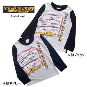 【メール便送料無料】男の子 子供服 新幹線 長...の詳細画像1