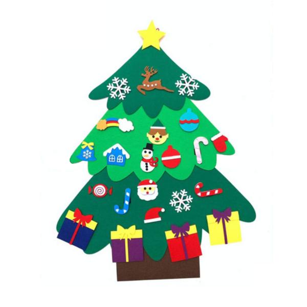 [リトルスワロー] クリスマスツリー オーナメント インテリア雑貨 フェルト サンタクロース トナカ...