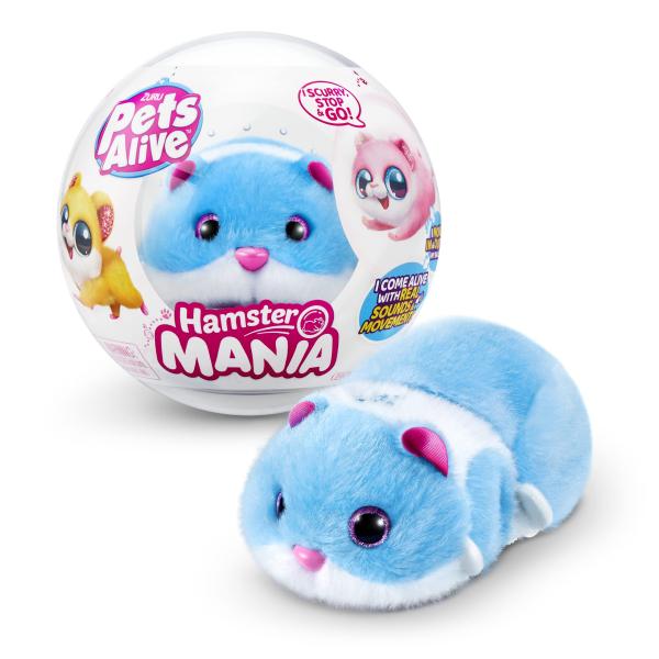 ZURU HamsterによるPets Alive Hamstermania (ブルー) 電子ペット...