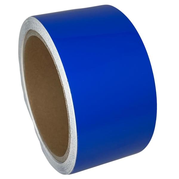 ハッピークロイツ テープ式 PVC カーラッピングフィルム 5cm幅 × 6m グロスブルー HZ4...
